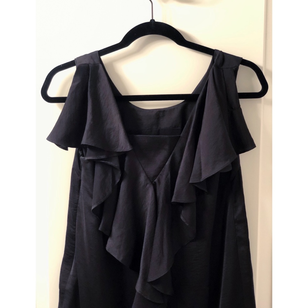 Sleeveless Ruffle Back LBD - Picture 3 of 3